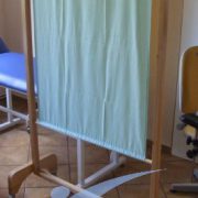 Medical screen, one-panel, washable, wooden – P804D – INNOW