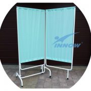 Medical screen, three-panel, washable, length 210 cm, INOX – P804ST – INNOW