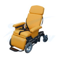 Rehabilitation, care, geriatric chair TRAPER II with deflectable seat - F301H EVO - INNOW