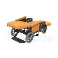 Rehabilitation, care, geriatric chair TRAPER II with deflectable seat - F301H EVO - INNOW