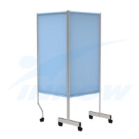 PQ802[N] – Medical screen, two-panel, washable, INOX