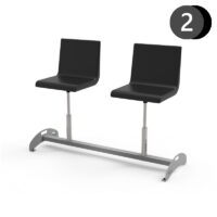 Waiting room chairs - 2, 3, 4, 5 - movable seats - KDP02 - INNOW