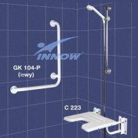 Podpora prysznicowa kątowa z krytym mocowaniem 50x70 cm – GK104 – INNOW
