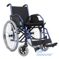 Wózek inwalidzki - koła pneumatyczne, boczki i podnóżki demontowane – W650 – INNOW