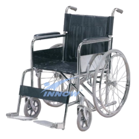 Wózek inwalidzki - siedzisko 46/51 cm - wzmocniony do 100 kg – W874A – INNOW