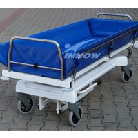 Wózek transportowo-kąpielowy z hydrauliczną regulacją wysokości – C213 EVO – INNOW – Meble medyczne, sprzęt szpitalny, rehabilitacyjny