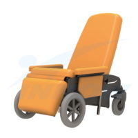 Fotel rehabilitacyjny, pielęgnacyjny, geriatryczny TRAPER II - odchylane siedzisko - F301H EVO - INNOW