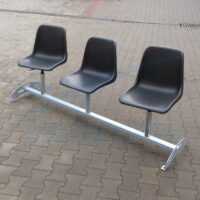 KDP01 – Krzesła do poczekalni, 2 siedziska ruchome i 1 stałe