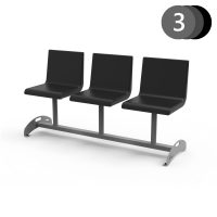 KDP03 - Krzesła do poczekalni, 3 siedziska stałe