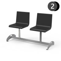 KDP01 – Krzesła do poczekalni, 1 siedzisko ruchome i 1 stałe