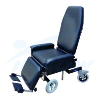 F301 TRAPER – Fotel rehabilitacyjny, geriatryczny (dla seniora), pielęgnacyjny z hydraulicznym odchylaniem siedziska i udźwigiem do 180 kg