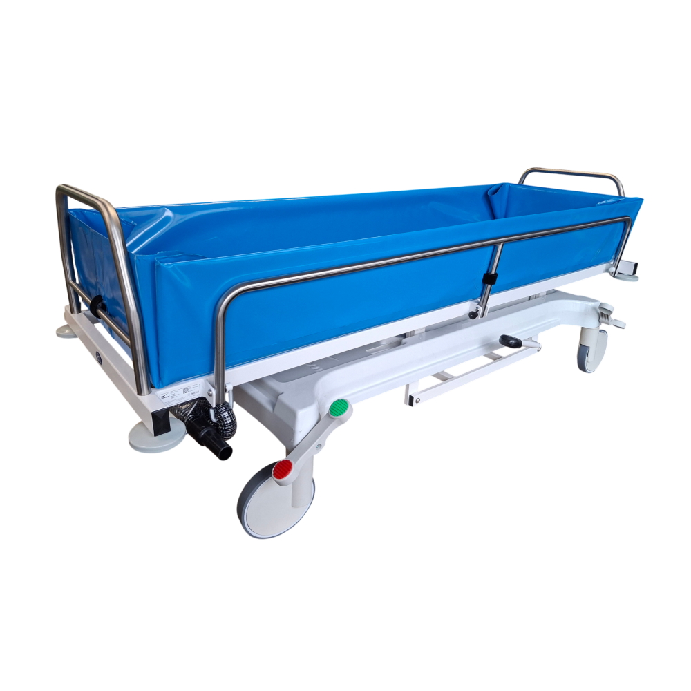 C213 EVO - Wózek transportowo-kąpielowy z hydrauliczną regulacją wysokości